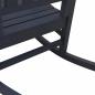 Preview: 3 Teile Garten Lounge Set Marineblau HDPE, Garten Schaukelstuhl Marineblau 70x92x108 cm HDPE, Adirondack Beistelltisch Marineblau 38x38x46 cm HDPE