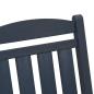 Preview: 3 Teile Garten Lounge Set Marineblau HDPE, Garten Schaukelstuhl Marineblau 70x92x108 cm HDPE, Adirondack Beistelltisch Marineblau 38x38x46 cm HDPE