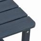 Preview: 3 Teile Garten Lounge Set Marineblau HDPE, Garten Schaukelstuhl Marineblau 70x92x108 cm HDPE, Adirondack Beistelltisch Marineblau 38x38x46 cm HDPE