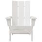 Preview: Faltbare Adirondack-Stühle 2 Stück Weiß 74.5x80.5x90 cm HDPE, Faltbarer Adirondack-Stuhl Weiß 74.5x80.5x90 cm HDPE