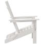 Preview: Faltbare Adirondack-Stühle 2 Stück Weiß 74.5x80.5x90 cm HDPE, Faltbarer Adirondack-Stuhl Weiß 74.5x80.5x90 cm HDPE