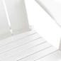 Preview: Faltbare Adirondack-Stühle 2 Stück Weiß 74.5x80.5x90 cm HDPE, Faltbarer Adirondack-Stuhl Weiß 74.5x80.5x90 cm HDPE