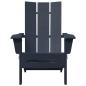 Preview: Faltbare Adirondack Stühle 2 Stück Marineblau 74.5x80.5x90 cm HDPE, Faltbarer Adirondack Stuhl Marineblau 74.5x80.5x90 cm HDPE