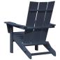 Preview: Faltbare Adirondack Stühle 2 Stück Marineblau 74.5x80.5x90 cm HDPE, Faltbarer Adirondack Stuhl Marineblau 74.5x80.5x90 cm HDPE