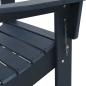 Preview: Faltbare Adirondack Stühle 2 Stück Marineblau 74.5x80.5x90 cm HDPE, Faltbarer Adirondack Stuhl Marineblau 74.5x80.5x90 cm HDPE