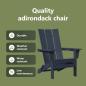 Preview: Faltbare Adirondack Stühle 2 Stück Marineblau 74.5x80.5x90 cm HDPE, Faltbarer Adirondack Stuhl Marineblau 74.5x80.5x90 cm HDPE