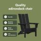 Preview: Faltbare Adirondack-Stühle 2 Stück Schwarz 74,5 x 80,5 x 90 cm HDPE, Faltbarer Adirondack-Stuhl Schwarz 74,5 x 80,5 x 90 cm HDPE