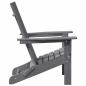 Preview: Faltbare Adirondack-Stühle 2 Stück Hellgrau 74.5x80.5x90 cm HDPE, Faltbarer Adirondack-Stuhl Hellgrau 74.5x80.5x90 cm HDPE