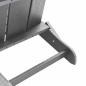Preview: Faltbare Adirondack-Stühle 2 Stück Hellgrau 74.5x80.5x90 cm HDPE, Faltbarer Adirondack-Stuhl Hellgrau 74.5x80.5x90 cm HDPE