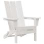 Preview: 3-teiliges Garten Lounge Set Weiß HDPE, Klappbarer Adirondack Stuhl Weiß 74.5x80.5x90 cm HDPE, Adirondack Beistelltisch Weiß 38x38x45 cm HDPE