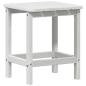 Preview: 3-teiliges Garten Lounge Set Weiß HDPE, Klappbarer Adirondack Stuhl Weiß 74.5x80.5x90 cm HDPE, Adirondack Beistelltisch Weiß 38x38x45 cm HDPE