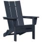 Preview: 3-teiliges Garten-Loungeset Marineblau HDPE, faltbarer Adirondack-Stuhl Marineblau 74,5x80,5x90 cm HDPE, Adirondack-Beistelltisch Marineblau 38x38x46 cm HDPE