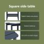 Preview: 3-teiliges Garten-Loungeset Marineblau HDPE, faltbarer Adirondack-Stuhl Marineblau 74,5x80,5x90 cm HDPE, Adirondack-Beistelltisch Marineblau 38x38x46 cm HDPE