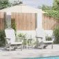 Preview: ARDEBO.de - Adirondack Stühle 2 Stück Weiß 74x82x90 cm HDPE, Adirondack Stuhl Weiß 74x82x91 cm HDPE