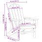 Preview: Adirondack Stühle 2 Stück Marineblau 74x82x90 cm HDPE, Adirondack Stuhl Marineblau 74x82x91 cm HDPE