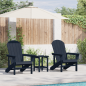 Preview: Adirondack Stühle 2 Stück Marineblau 74x82x90 cm HDPE, Adirondack Stuhl Marineblau 74x82x91 cm HDPE