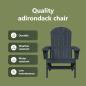 Preview: Adirondack Stühle 2 Stück Marineblau 74x82x90 cm HDPE, Adirondack Stuhl Marineblau 74x82x91 cm HDPE