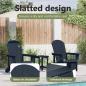 Preview: Adirondack Stühle 2 Stück Marineblau 74x82x90 cm HDPE, Adirondack Stuhl Marineblau 74x82x91 cm HDPE