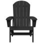 Preview: Adirondack-Stühle 2 Stück Schwarz 74x82x90 cm HDPE, Adirondack-Stuhl Schwarz 74x82x91 cm HDPE