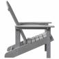 Preview: Adirondack Stühle 2 Stück Hellgrau 74x82x90 cm HDPE, Adirondack Stuhl Hellgrau 74x82x91 cm HDPE