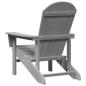 Preview: Adirondack Stühle 2 Stück Hellgrau 74x82x90 cm HDPE, Adirondack Stuhl Hellgrau 74x82x91 cm HDPE