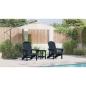 Preview: 3-teiliges Gartenlounge-Set Marineblau HDPE, Adirondackstuhl Marineblau 74x82x91 cm HDPE, Adirondack-Beistelltisch Marineblau 38x38x46 cm HDPE