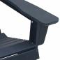 Preview: 3-teiliges Gartenlounge-Set Marineblau HDPE, Adirondackstuhl Marineblau 74x82x91 cm HDPE, Adirondack-Beistelltisch Marineblau 38x38x46 cm HDPE