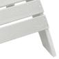 Preview: Adirondack-Stühle mit Fußstützen 2 Stück Weiß HDPE, Adirondack-Stuhl mit Fußstütze Weiß HDPE