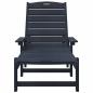 Preview: Sonnenliegen 2 Stk Marineblau 162x53x98.5 cm HDPE, Sonnenliege Marineblau 53x162x98.5 cm HDPE