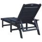 Preview: Sonnenliegen 2 Stk Marineblau 162x53x98.5 cm HDPE, Sonnenliege Marineblau 53x162x98.5 cm HDPE