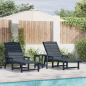Preview: Sonnenliegen 2 Stk Marineblau 162x53x98.5 cm HDPE, Sonnenliege Marineblau 53x162x98.5 cm HDPE