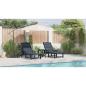 Preview: Sonnenliegen 2 Stk Marineblau 162x53x98.5 cm HDPE, Sonnenliege Marineblau 53x162x98.5 cm HDPE