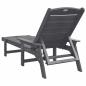 Preview: Sonnenliegen 2 Stk Hellgrau 162x53x98.5 cm HDPE, Sonnenliege Hellgrau 53x162x98.5 cm HDPE