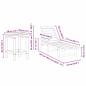 Preview: 3-teiliges Gartenliege Set - Schwarz HDPE, Sonnenliege - Schwarz 53x162x98.5 cm HDPE, Adirondack Beistelltisch - Schwarz 38x38x45 cm HDPE