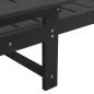 Preview: 3-teiliges Gartenliege Set - Schwarz HDPE, Sonnenliege - Schwarz 53x162x98.5 cm HDPE, Adirondack Beistelltisch - Schwarz 38x38x45 cm HDPE