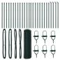 Preview: Bodenmontierter Sechseckzaun 50 x 0,6 m PVC-beschichteter Stahl