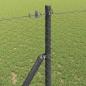 Preview: Bodenmontierter Sechseckzaun 10 x 1 m PVC-beschichteter Stahl