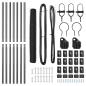 Preview: Bodenmontierter Sechseckzaun 10 x 1,4 m PVC-beschichteter Stahl