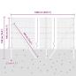 Preview: Bodenmontierter Sechseckzaun 10 x 1,4 m PVC-beschichteter Stahl