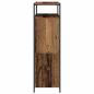 Preview: Schuhschrank mit 4 Klappschubladen Old Wood 100x34x112 cm