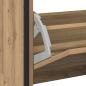 Preview: Schuhschrank mit 4 Klappen-Armen Artisan Eiche 100x34x112 cm