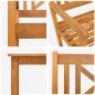 Preview: Garten Essgruppe 3 pcs Braun Massivholz Akazie
