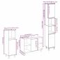 Preview: 3-teiliges Badezimmermöbel Set Altes Holz Ingenieurholz
