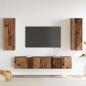 Preview: 4-teiliges TV Schrank Set aus altem Holz und Holzwerkstoff