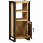 Preview: Badezimmer-Wandschrank 40x30x90 cm Aus massivem, rauem Mangoholz