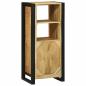 Preview: Badezimmer-Wandschrank 40x30x90 cm Aus massivem, rauem Mangoholz
