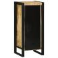 Preview: Badezimmerschrank 40x35x90 cm aus massivem, rauem Mangoholz