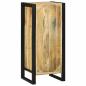 Preview: Badezimmerschrank 40x35x90 cm aus massivem, rauem Mangoholz