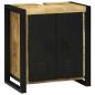Preview: ARDEBO.de - Waschbecken Schrank 55x35x60 cm Massivholz Raues Mango