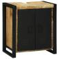 Preview: Waschbecken Schrank 55x35x60 cm Massivholz Raues Mango